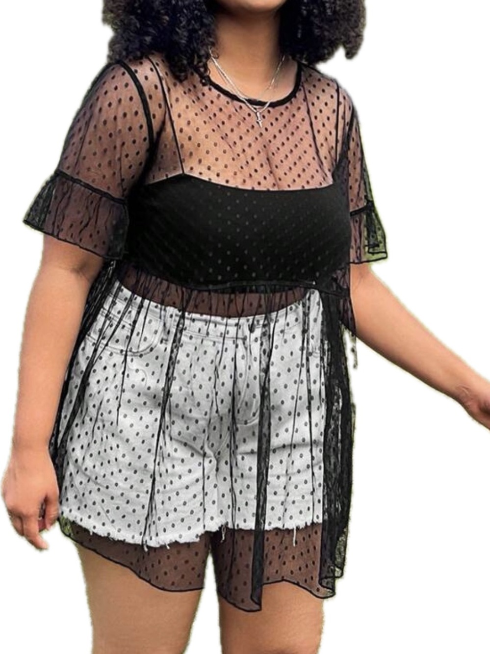🖤 PLUS Peplum Top 🖤 - Picture 6 of 8